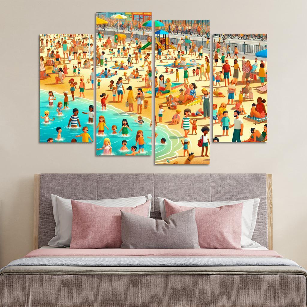 Sunshine Coast Family Fun And Activities Modern Paintings Frame