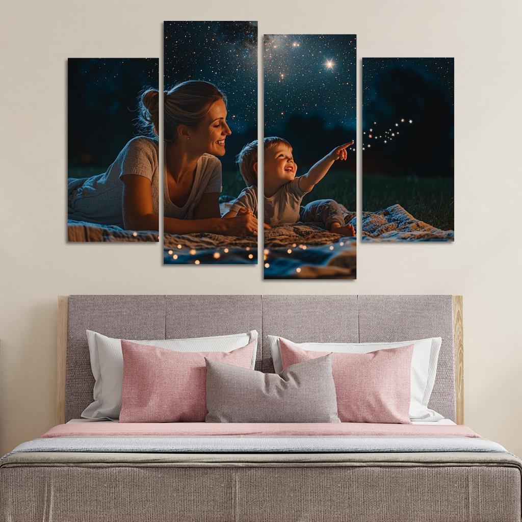 The Star In The Sky A Mothers Guidance Custom Paintings Frame