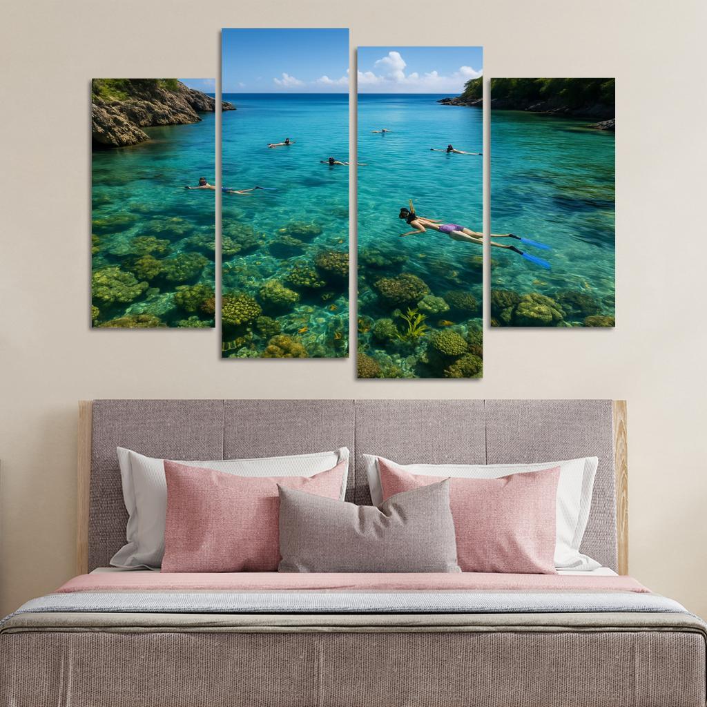 Crystal Bay Snorkeling Sanctuary Custom Paintings Frame