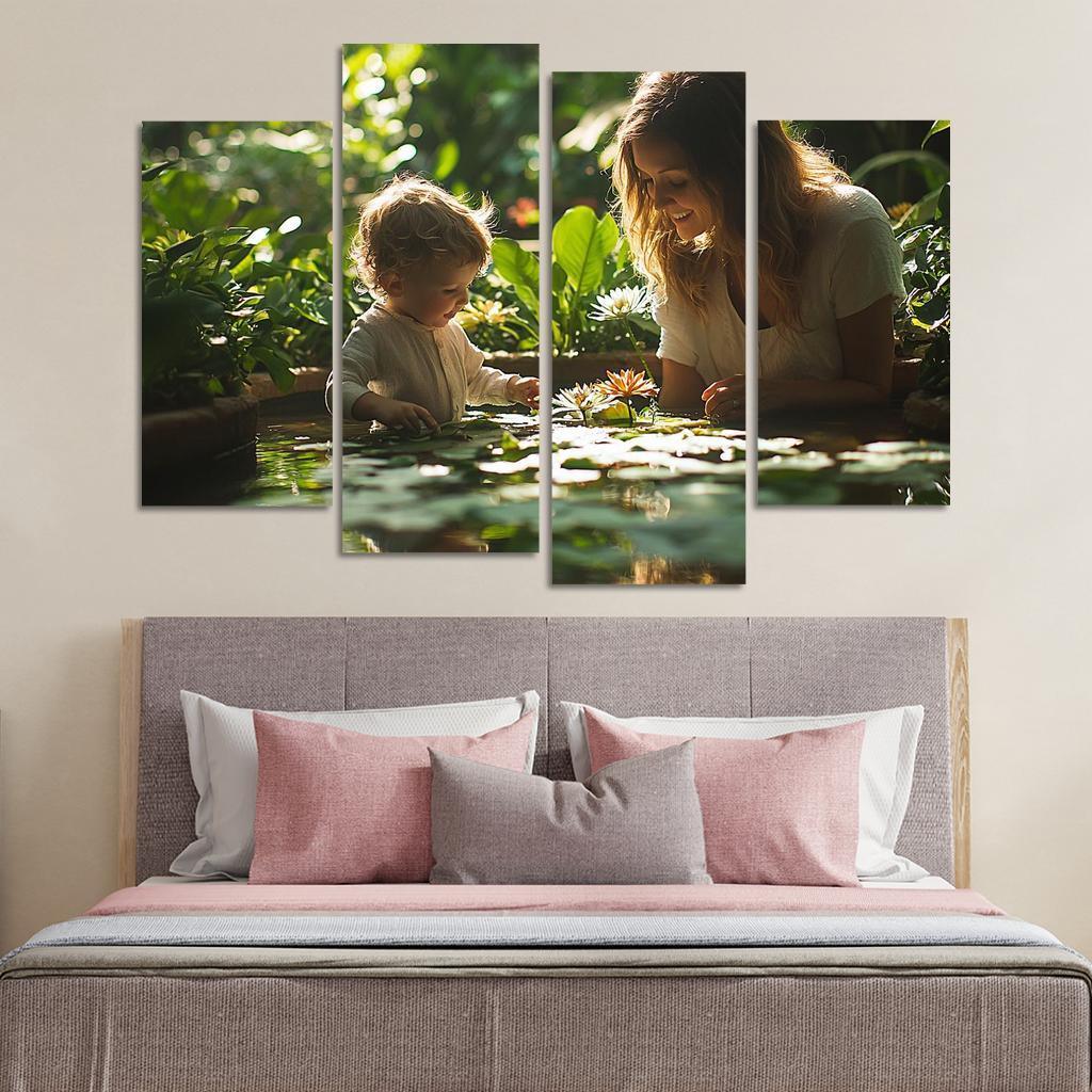 Reflections Of Love A Mothers Wisdom In Nature Canvas Paintings Frame