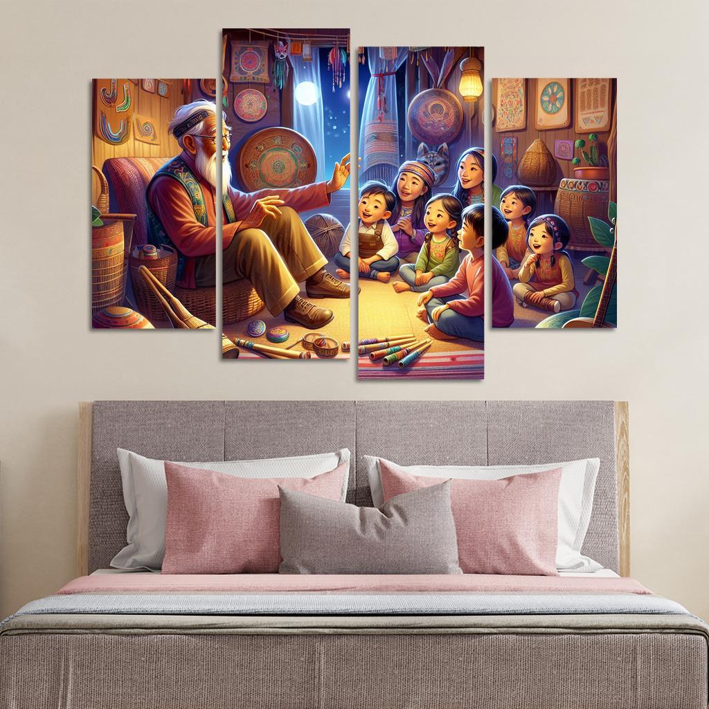 Bridging Generations The Legacy Of Cultural Knowledge Custom Paintings Frame