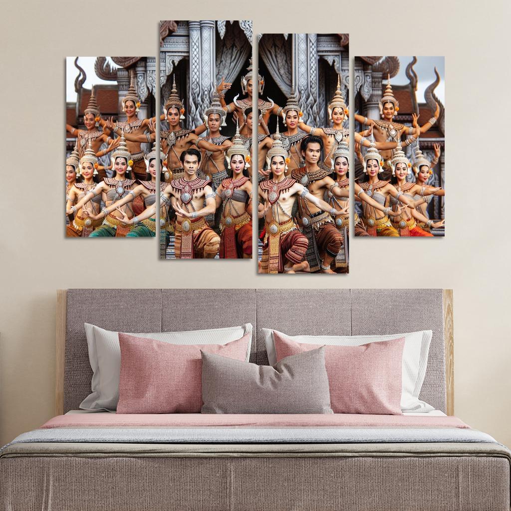 Khmer Dance The Grace Of Cambodia Modern Paintings Frame