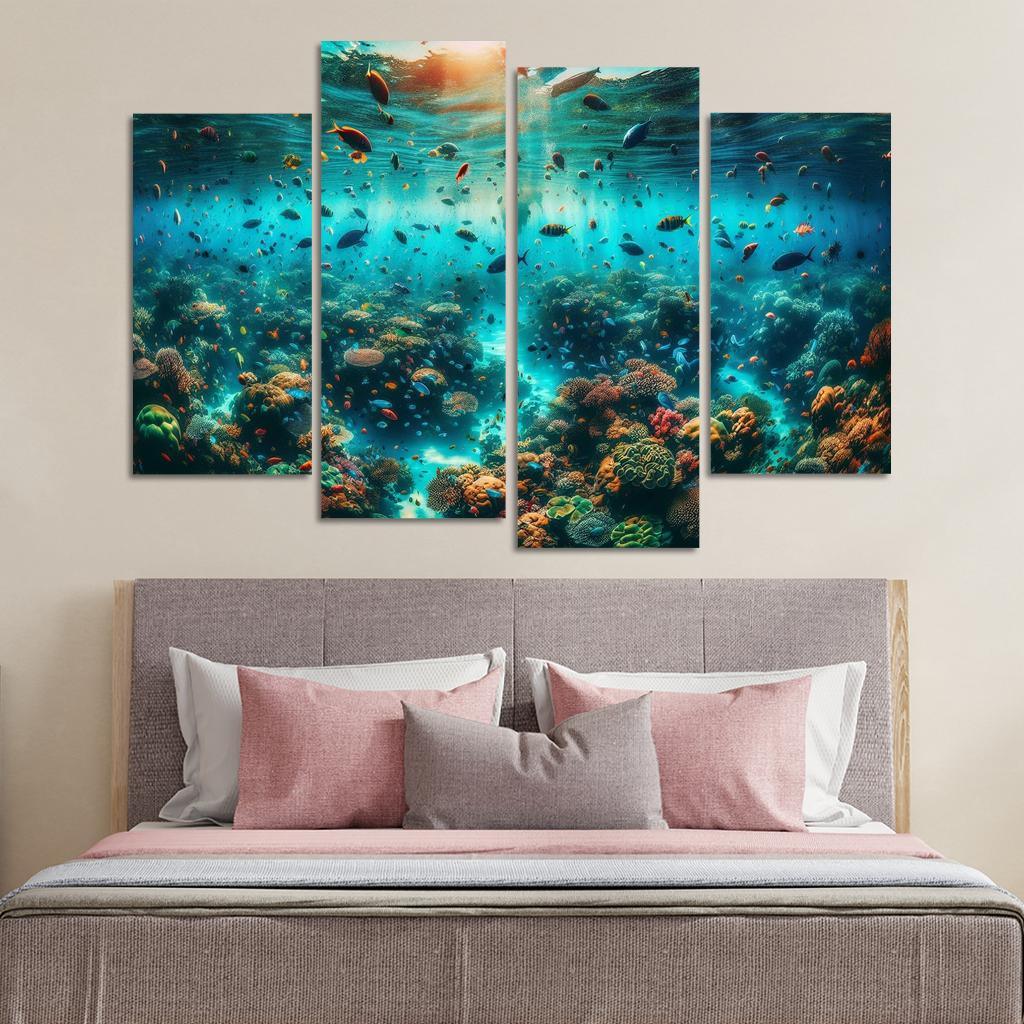 Coral Sanctuary Underwater Wonderland Custom Paintings Frame