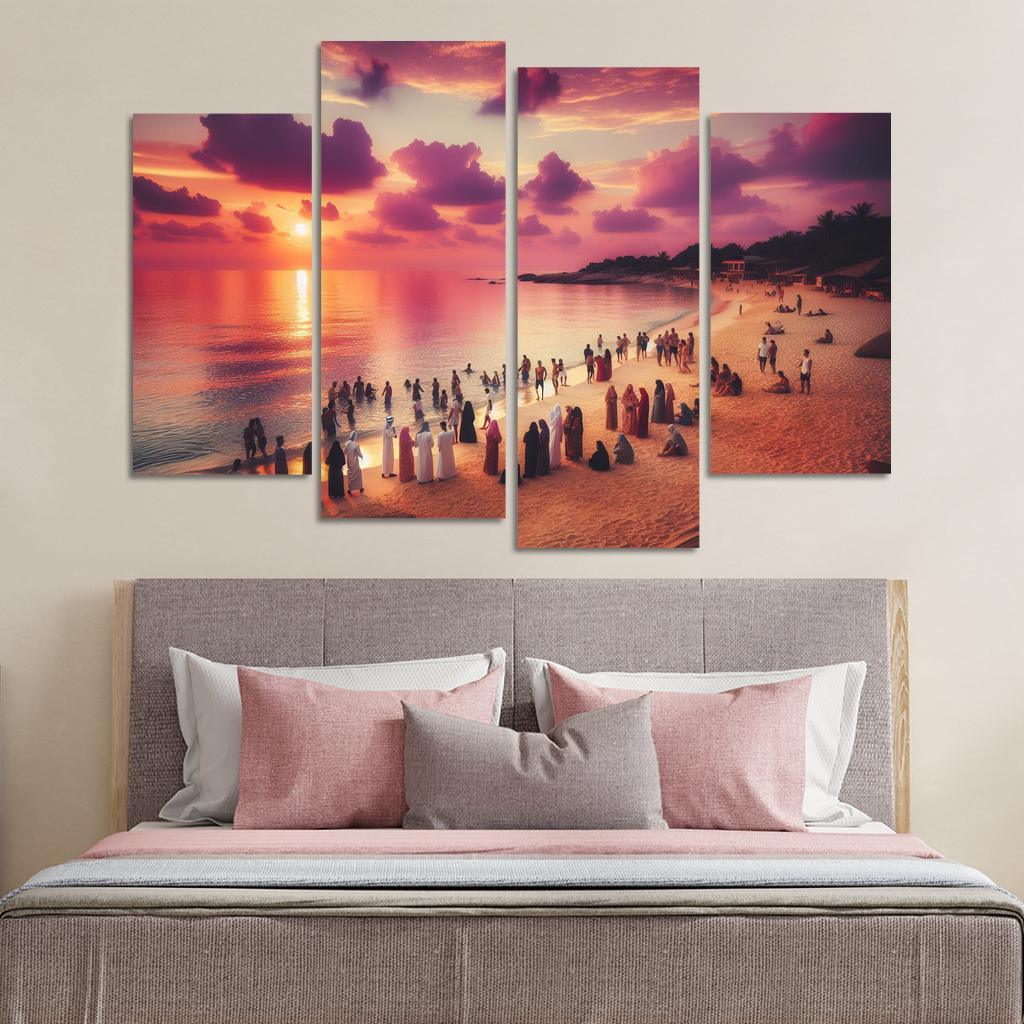 Sunset Glade Evening Retreat Abstract Paintings Frame