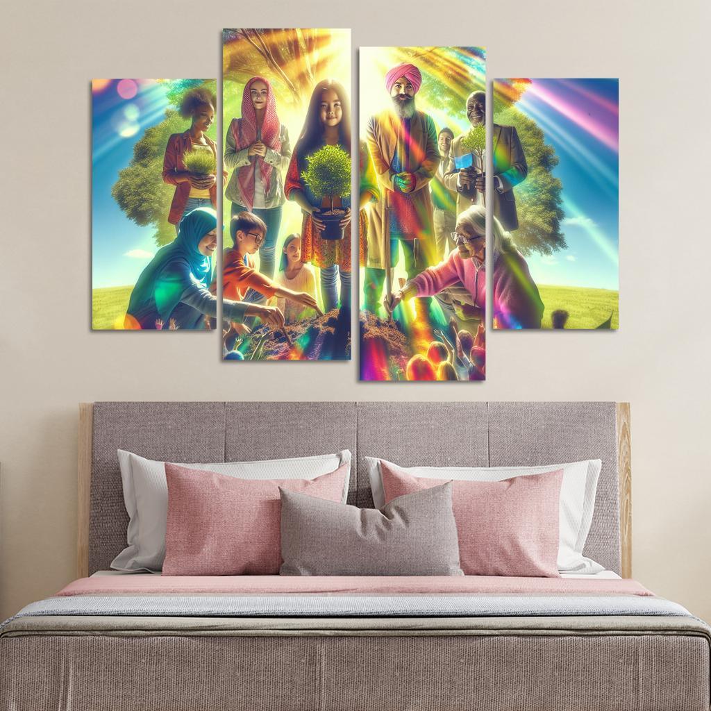 Healing The Planet Environmental Justice For All Custom Paintings Frame