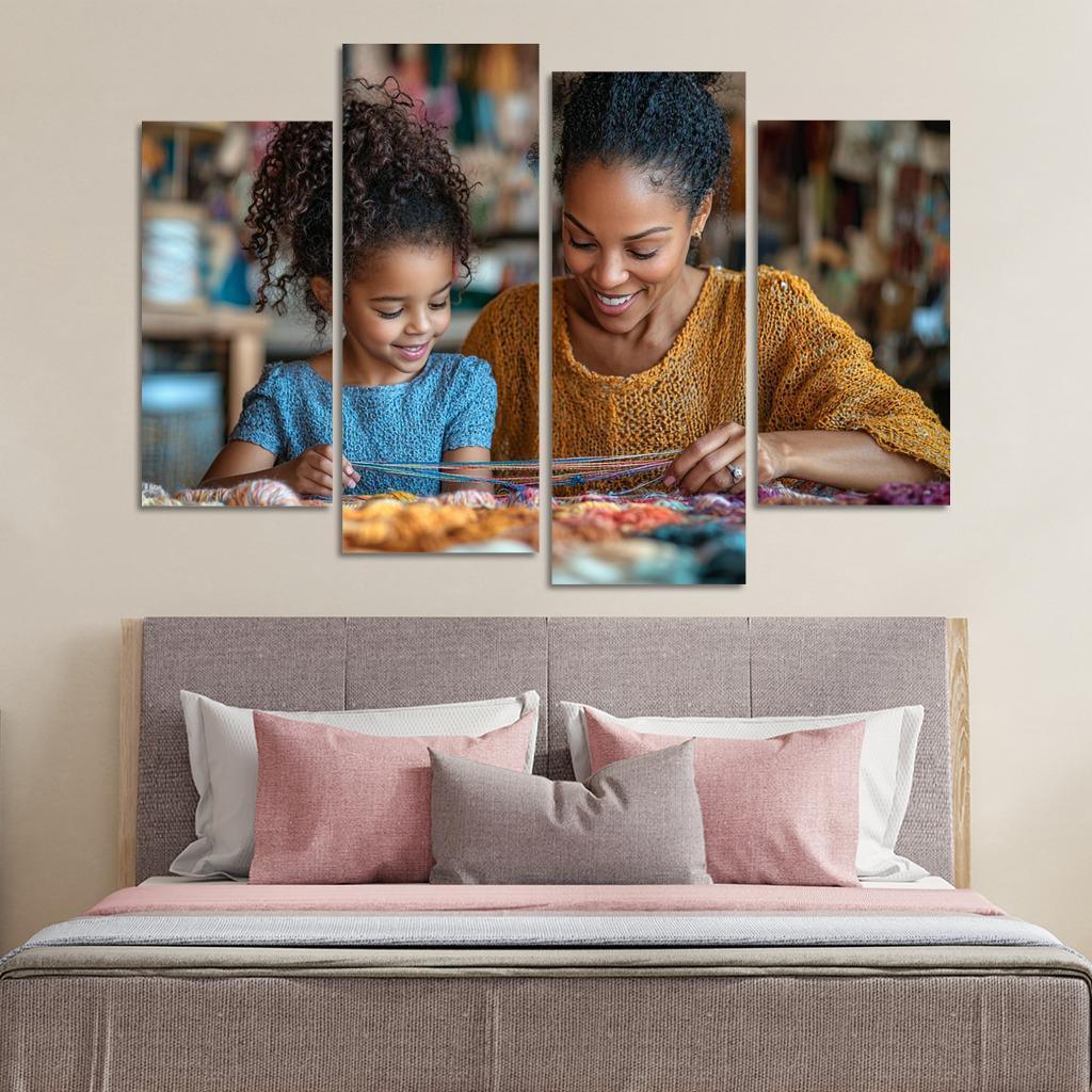 The Tapestry Of Love Weaving Memories Together Canvas Paintings Frame
