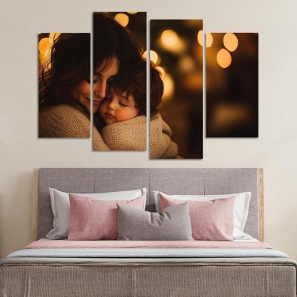 A Mothers Embrace The Comfort Of Love Canvas Paintings Frame