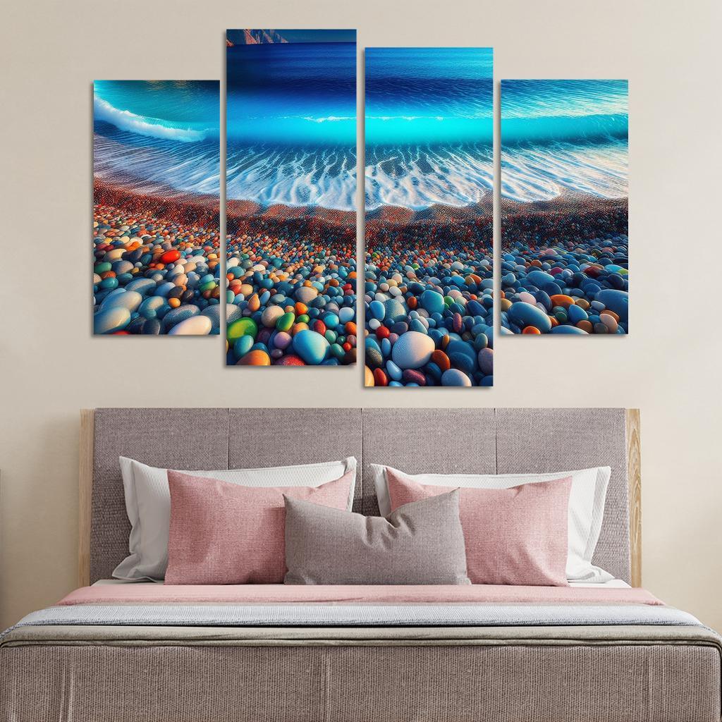 Pebble Beach A Geological Marvel Multi-panel Paintings