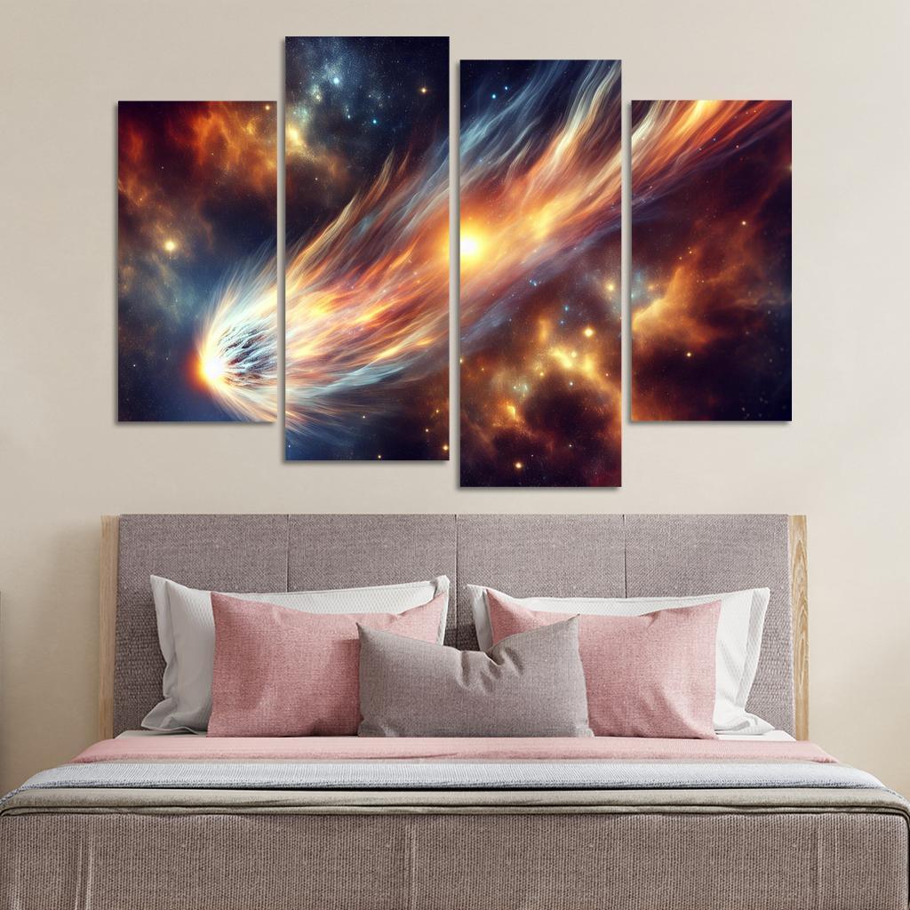 The Allure Of Comets And Their Trails Abstract Paintings Frame