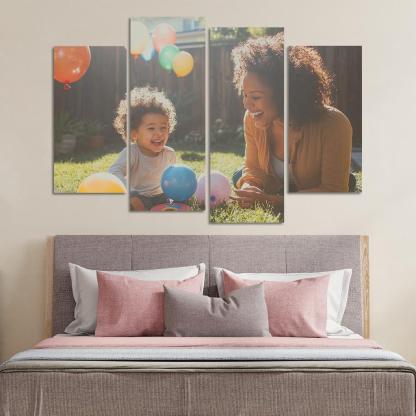 The Echo Of Her Laughter A Mothers Joy Canvas Paintings Frame