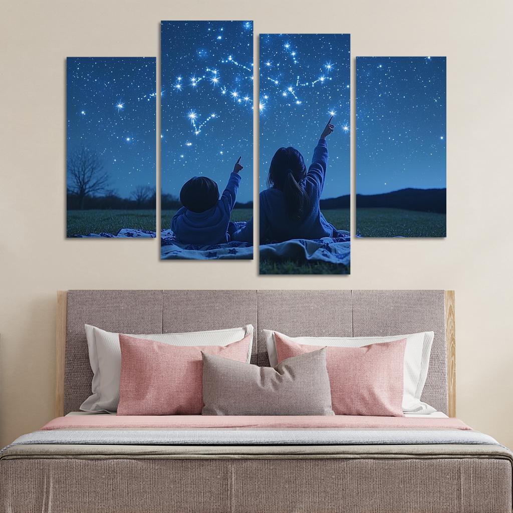 Guiding Stars A Mothers Light Canvas Paintings Frame