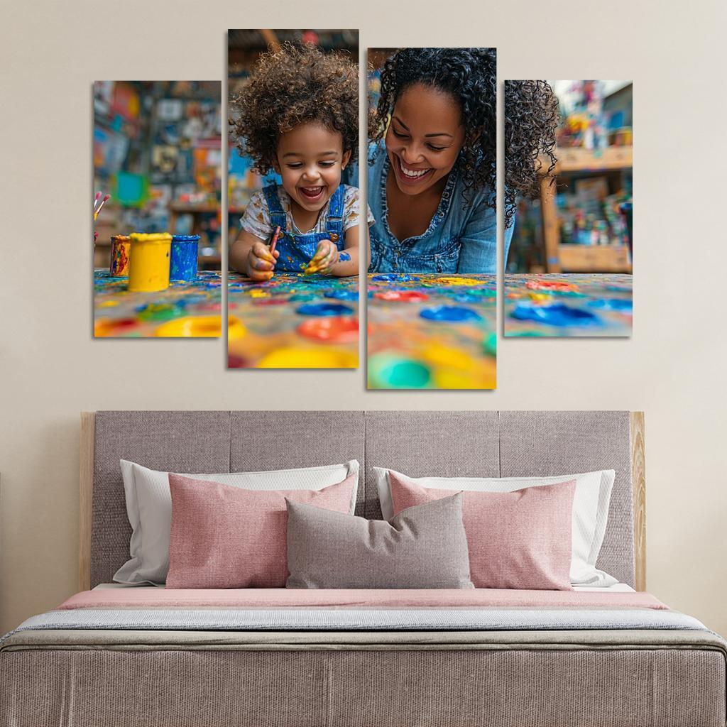 The Colors Of Her Love A Mothers Creative Spirit Canvas Paintings Frame