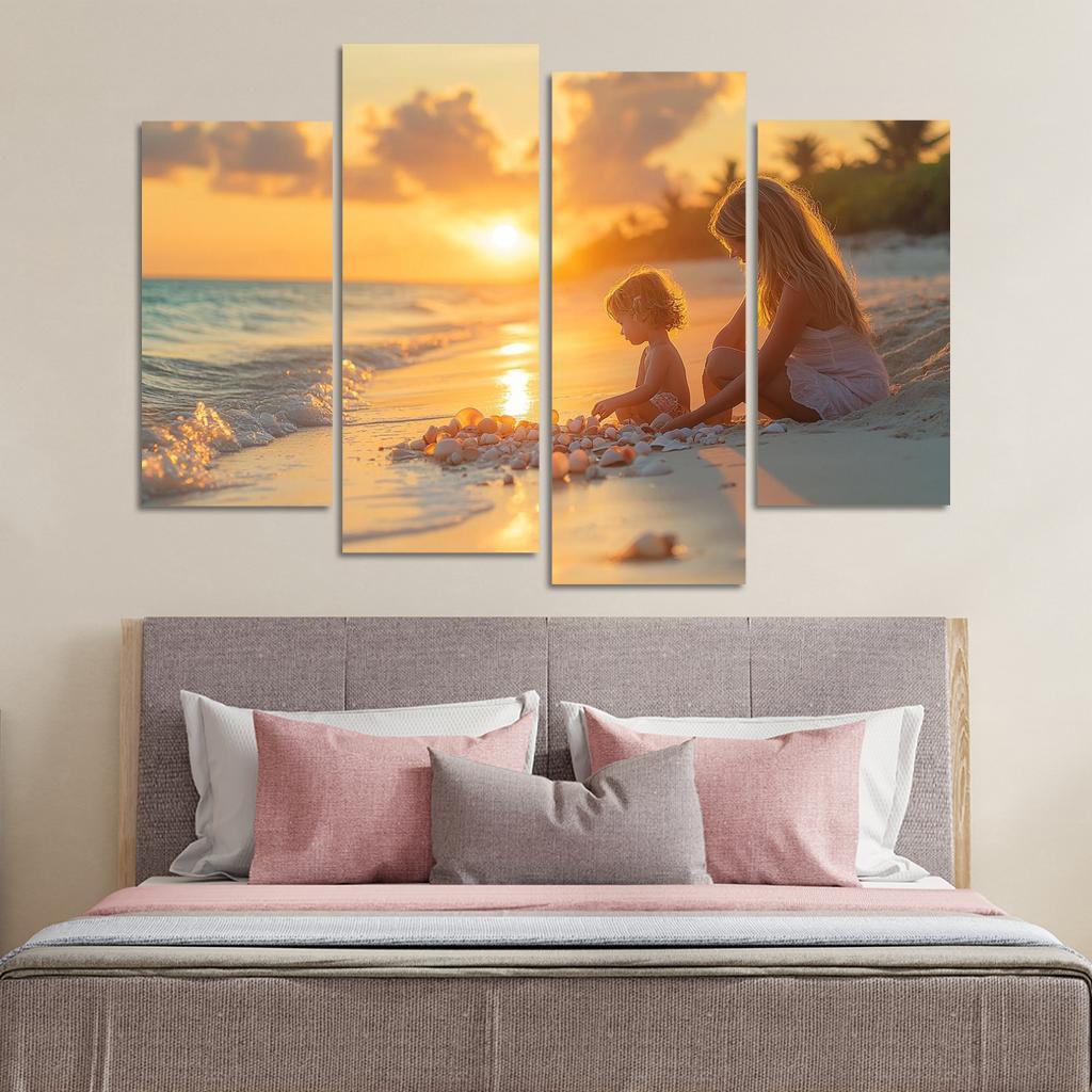 Seashells Of Love A Mothers Treasures Canvas Paintings Frame