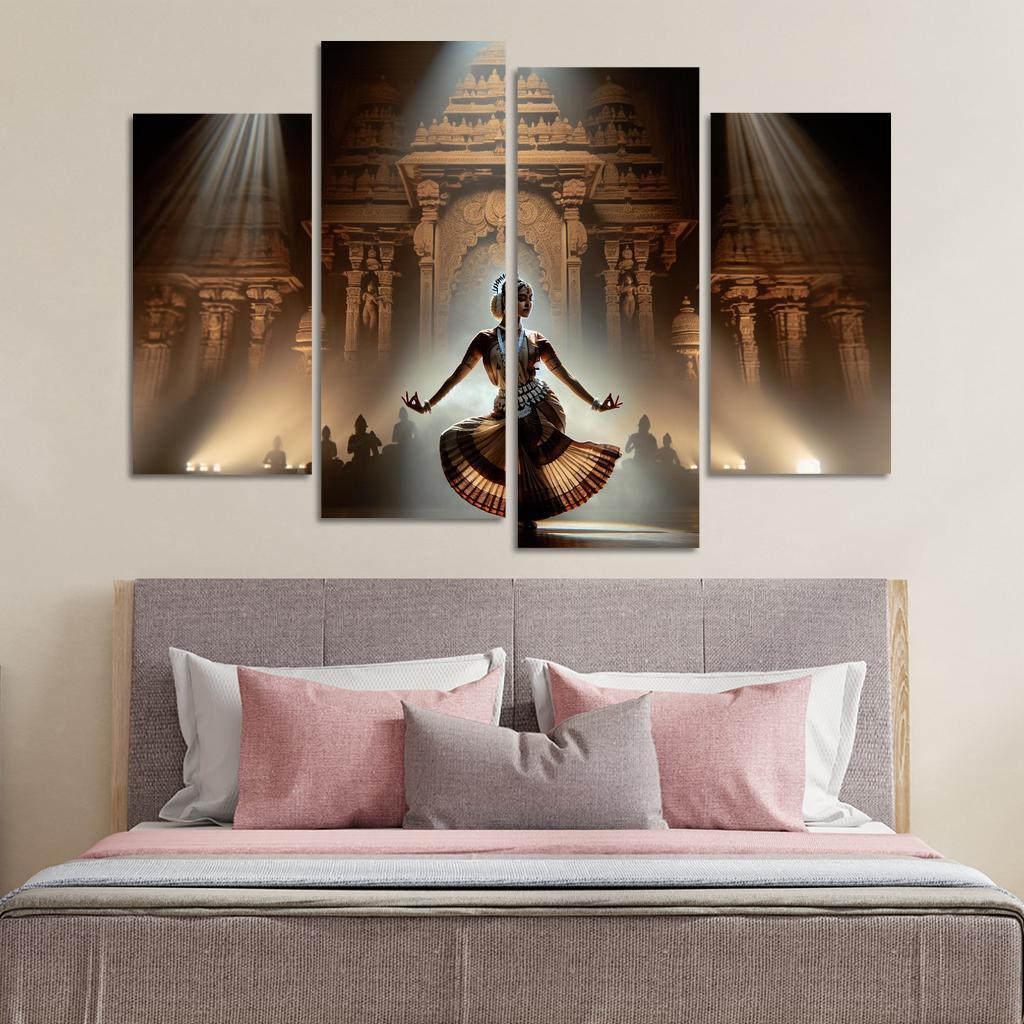 Odissi The Sacred Dance Of Odisha Modern Paintings Frame