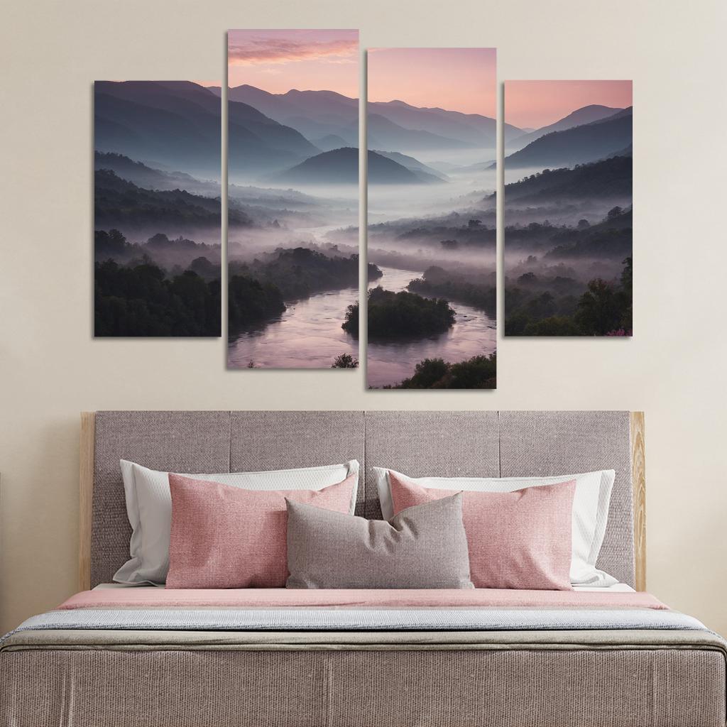 Whispers Of The Dusk Over Misty Valleys Art Trends