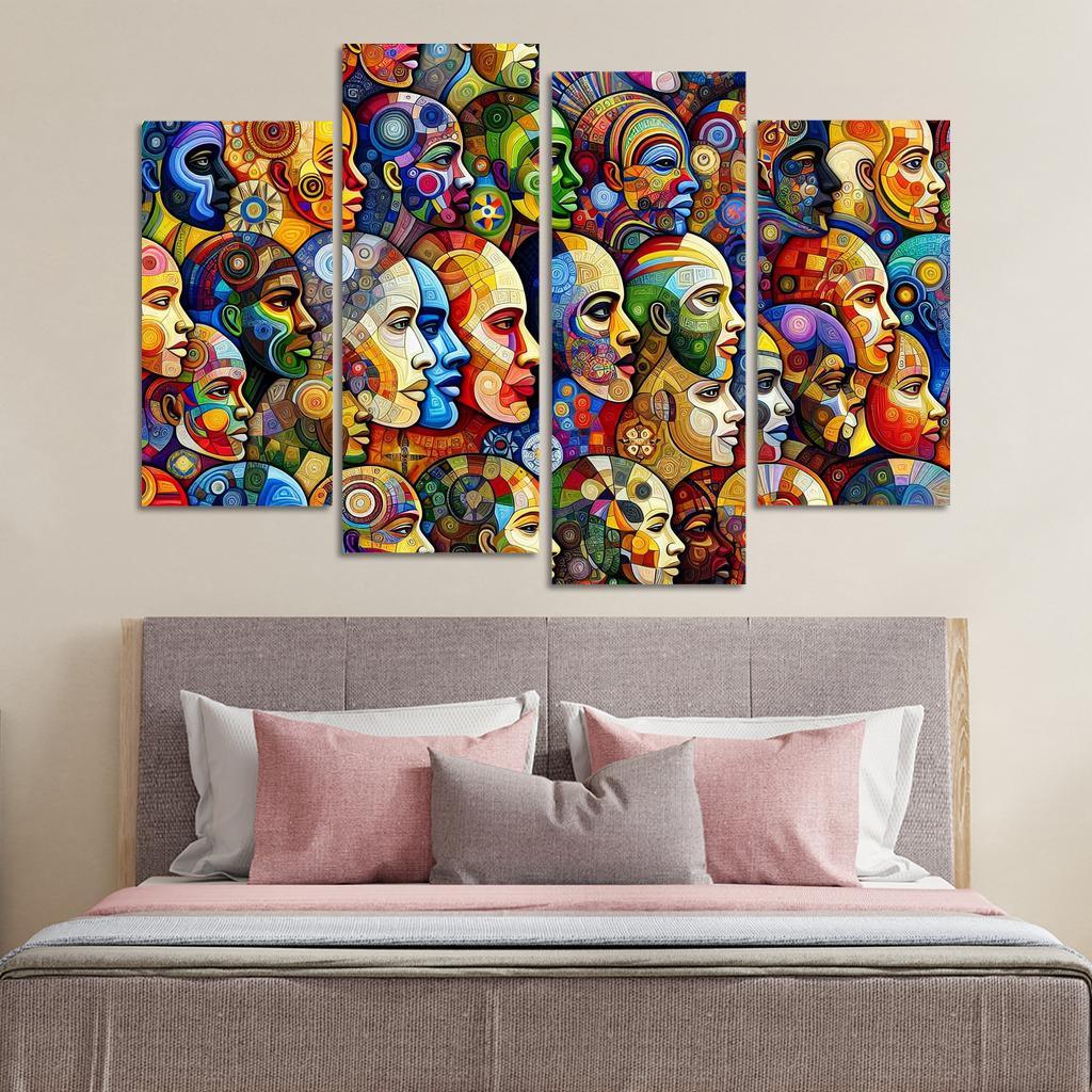 Unity In Diversity The Global Migration Experience Multi-panel Paintings