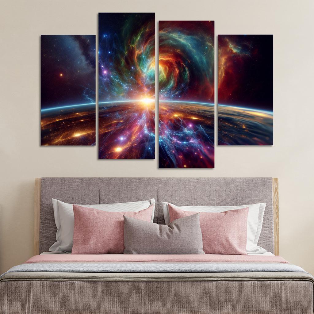 Investigating The Origins Of Cosmic Rays Abstract Paintings Frame