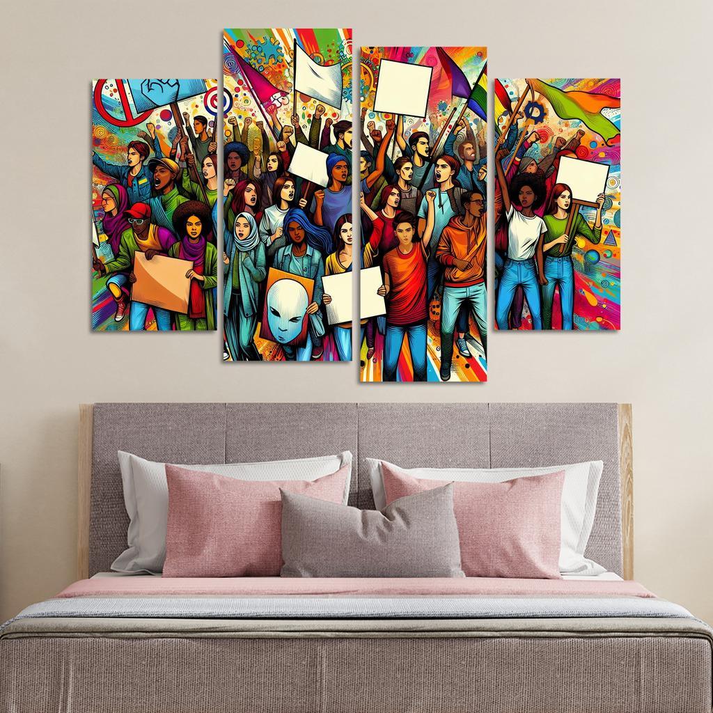 Youth Voices The Power Of Future Generations Multi-panel Paintings