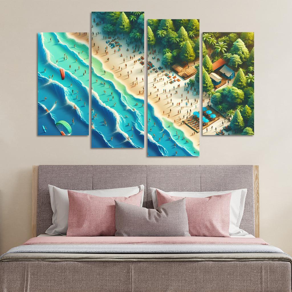 Echo Bay Adventure Beach Modern Paintings Frame