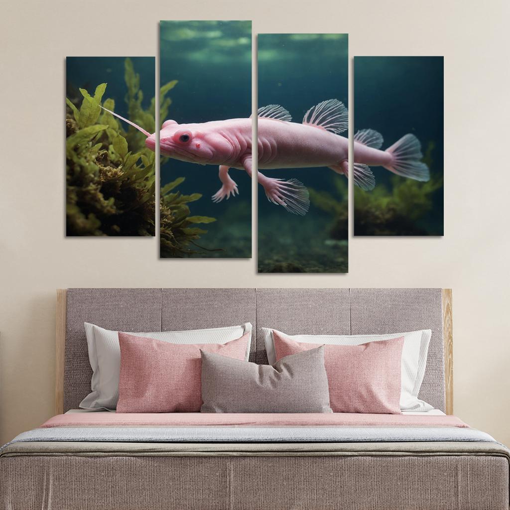 The Mysterious Axolotl A Wonder Of Regeneration Custom Paintings Frame