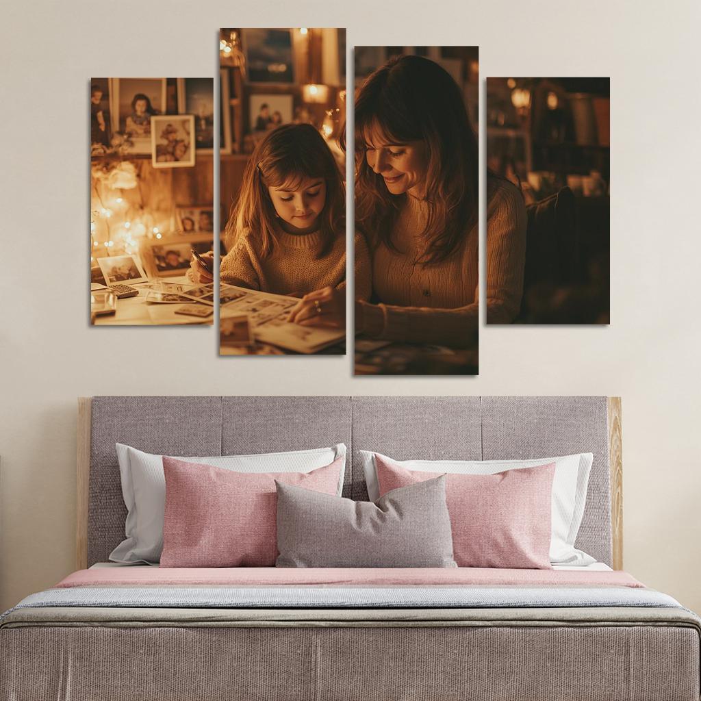 A Time To Remember Celebrating Motherhood Canvas Paintings Frame