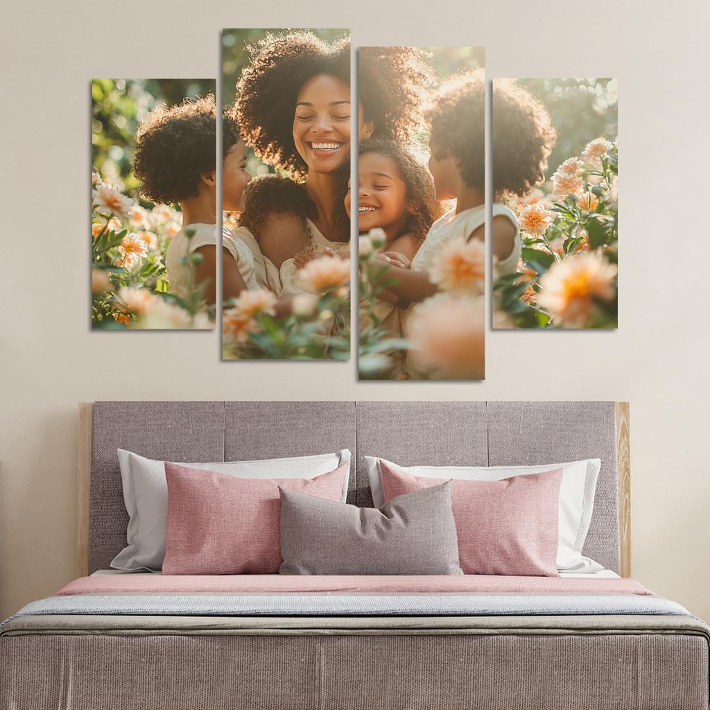 The Circle Of Love A Mothers Embrace Canvas Paintings Frame