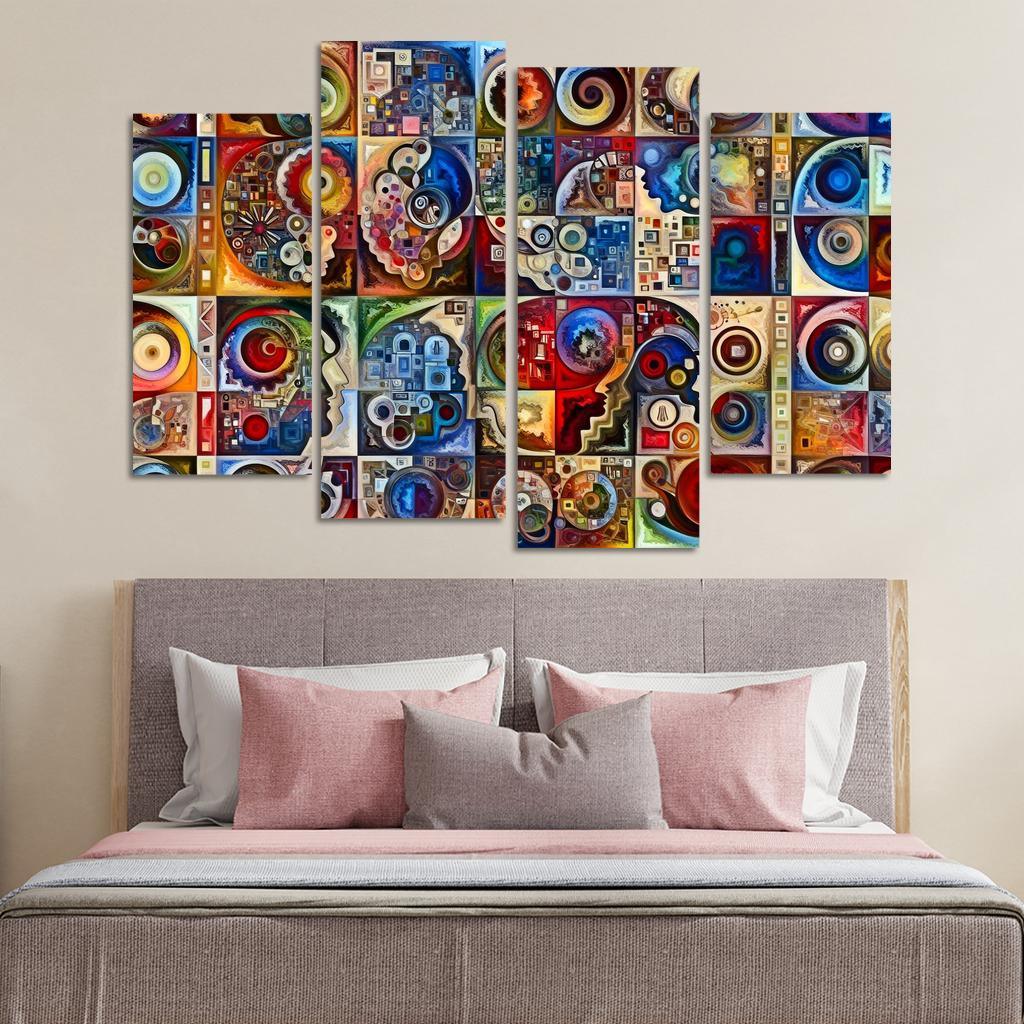 Crisis Of Identity Exploring Intersectionality Multi-panel Paintings