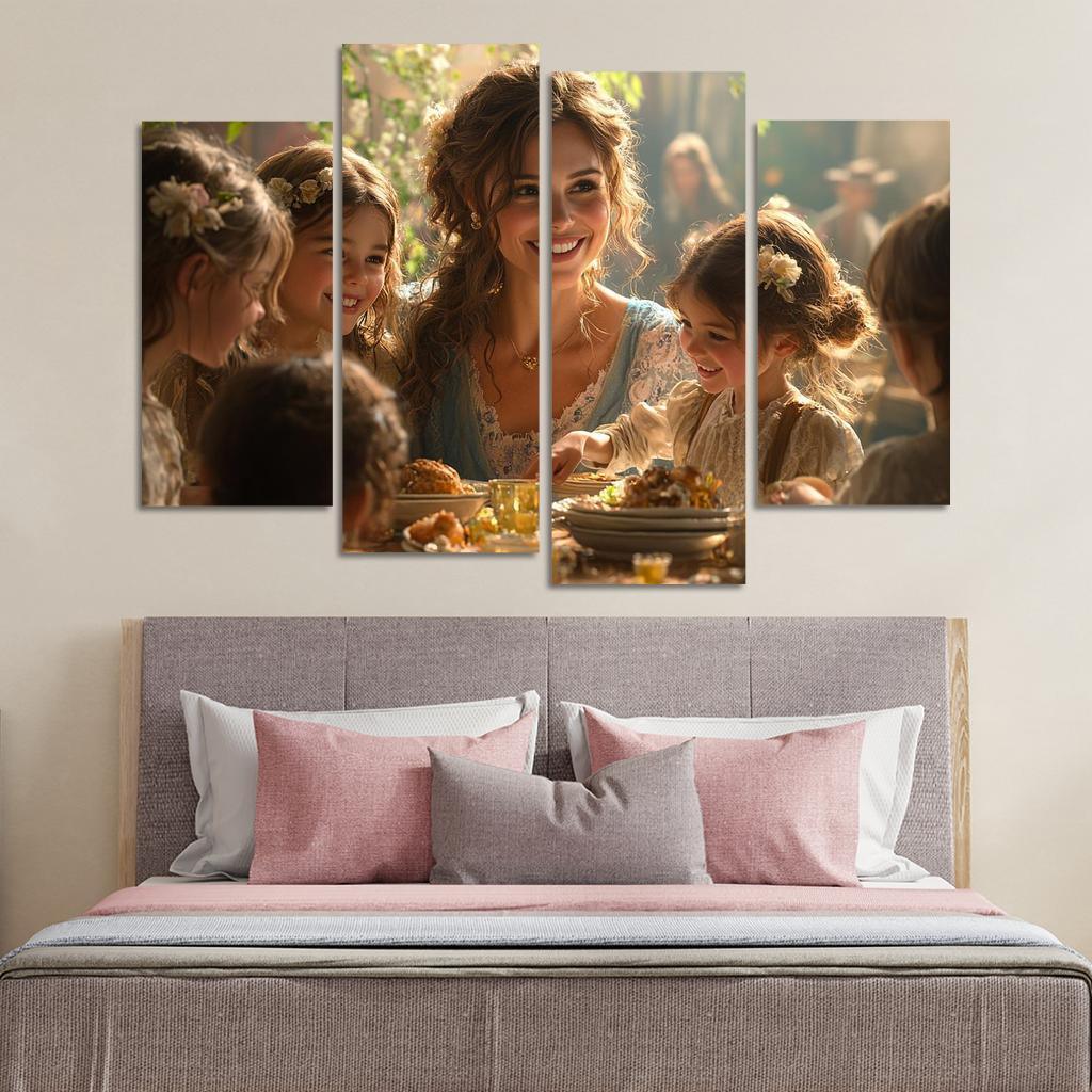The Heartbeat Of The Family A Mothers Love Custom Paintings Frame