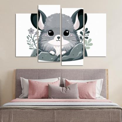 Charming Chinchilla Modern Paintings Frame