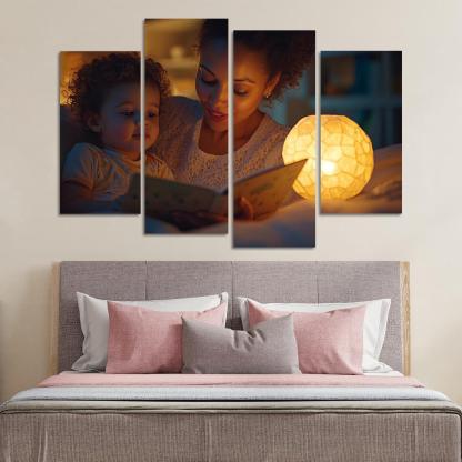 Guardian Angels A Mothers Everlasting Watch Canvas Paintings Frame