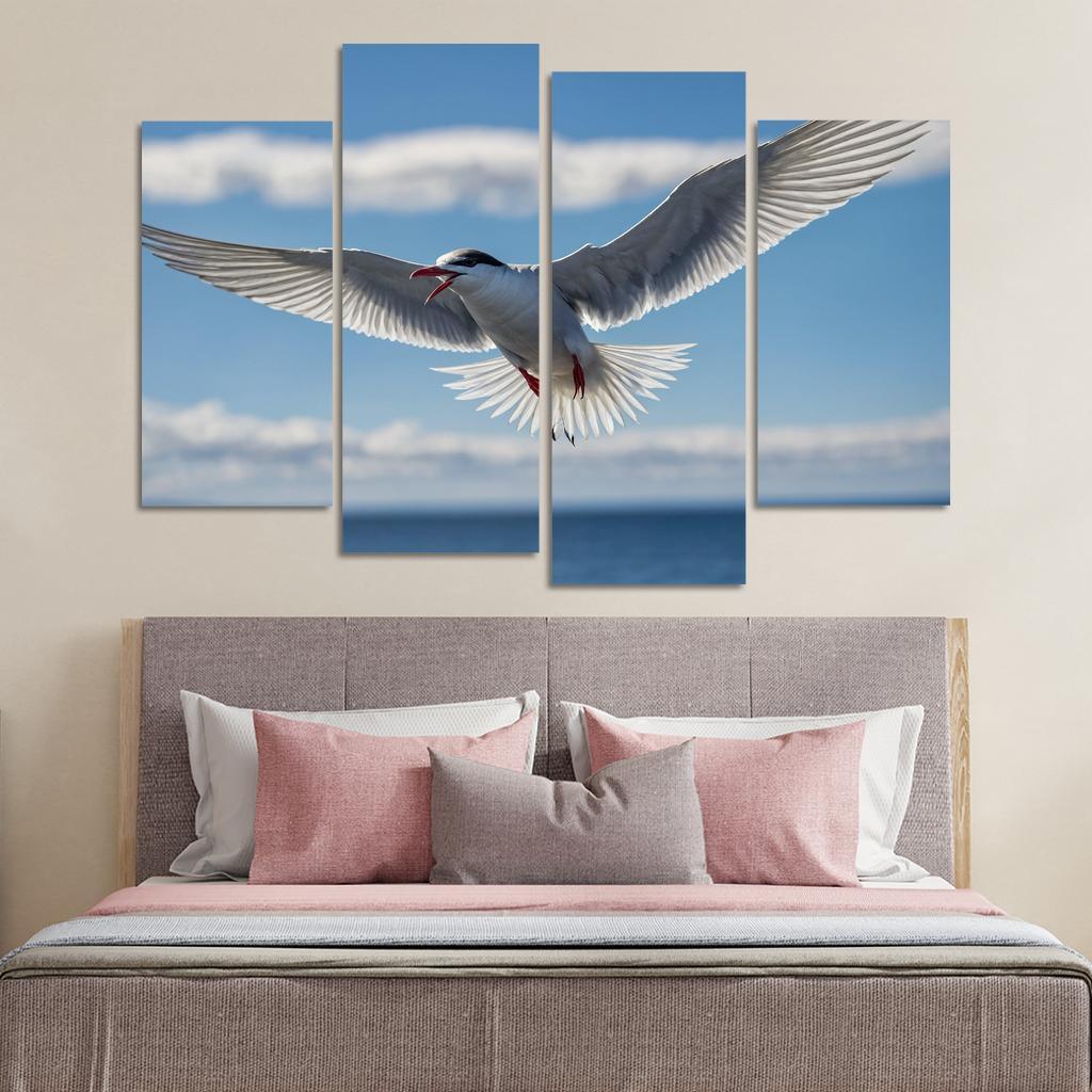 The Majestic Arctic Tern Migratory Wonder Of The Skies Modern Paintings Frame