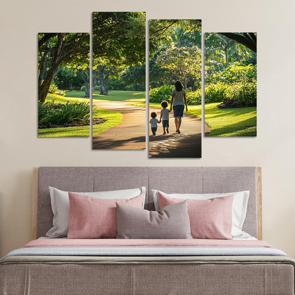 In Her Footsteps A Journey Of Growth Custom Paintings Frame