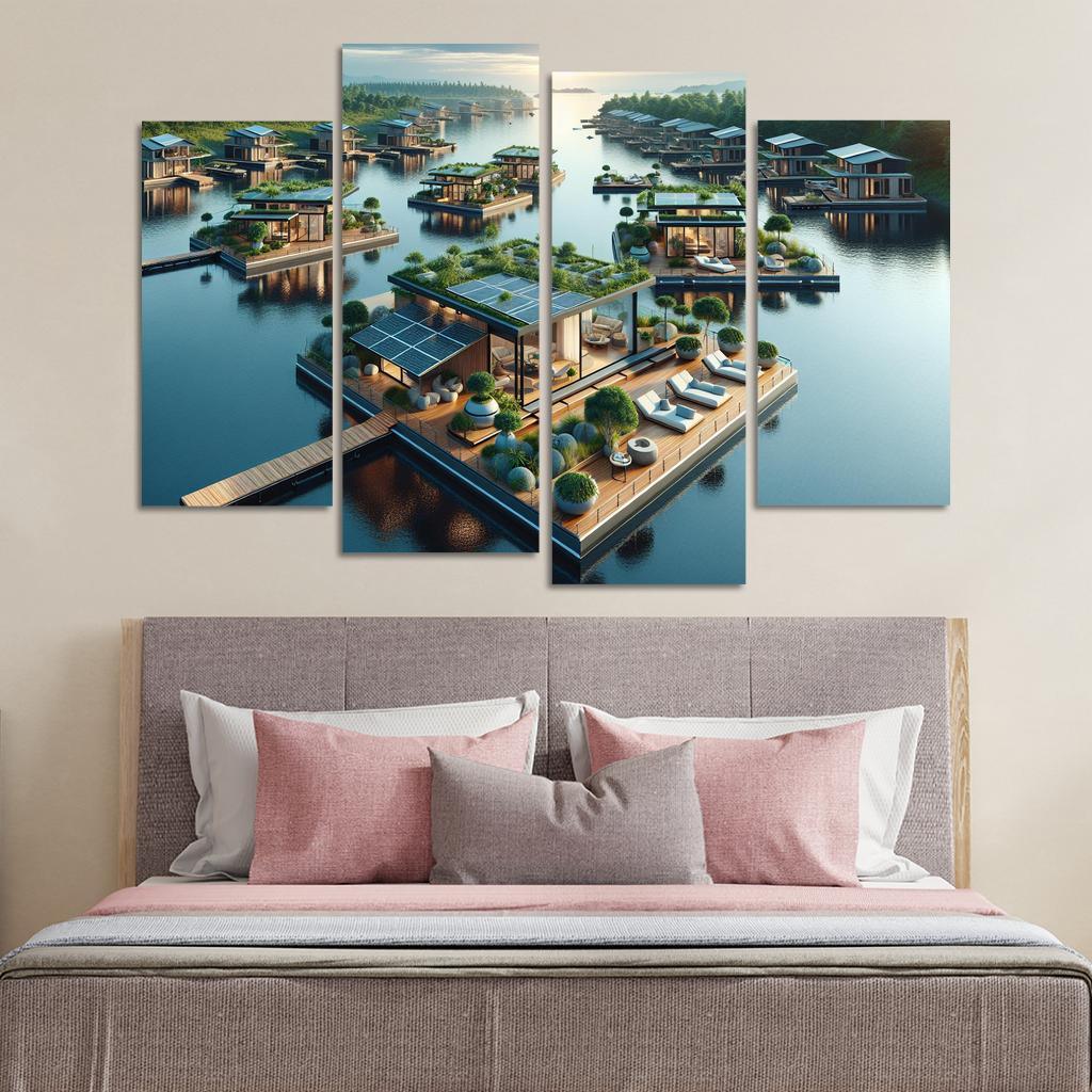 Floating Architecture Custom Paintings Frame