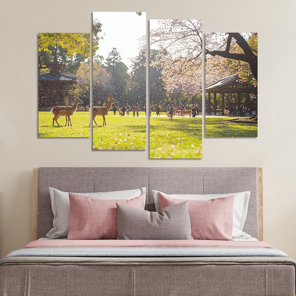 Nara Park Abstract Paintings Frame