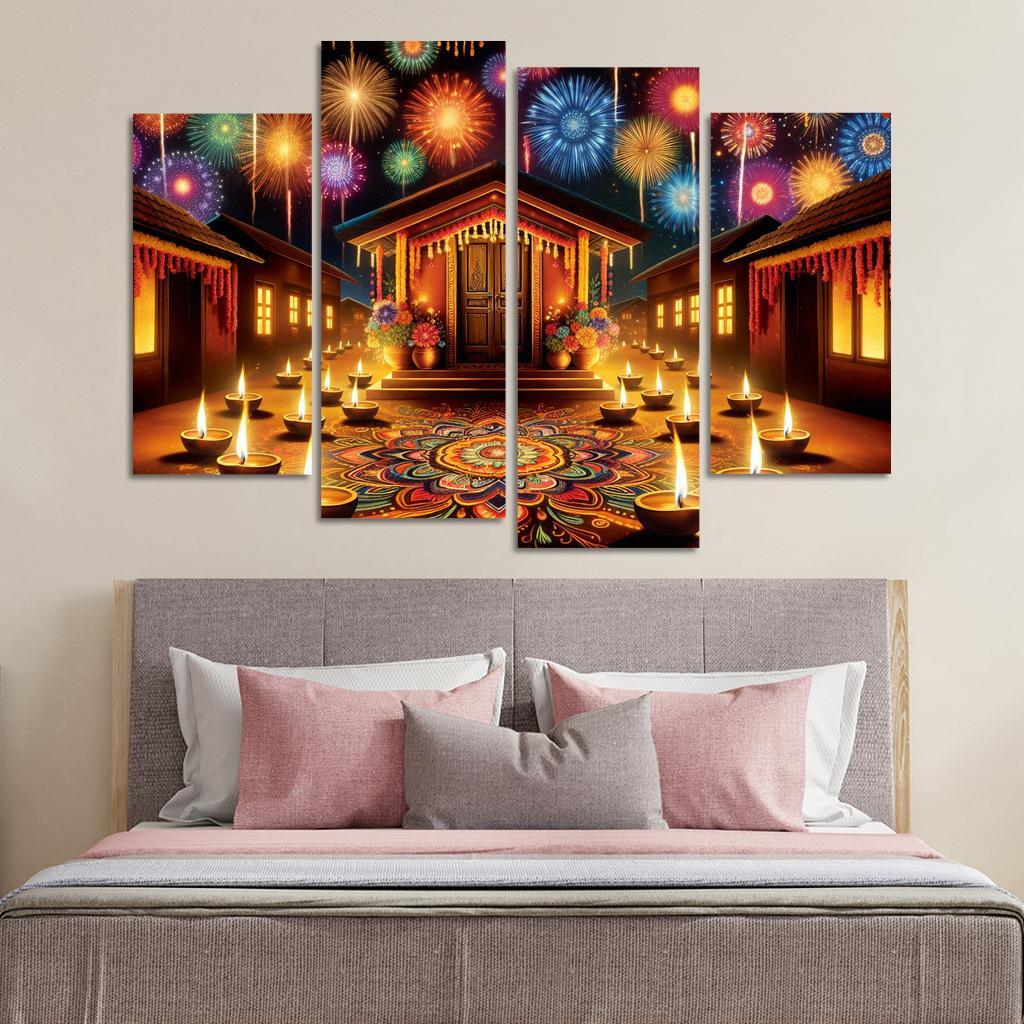 Diwali Light Festival - India One-piece Frames