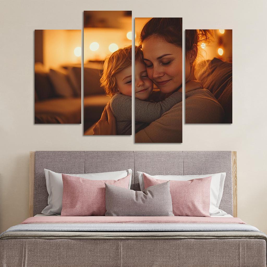 Caring Hands The Touch Of A Mother Canvas Paintings Frame