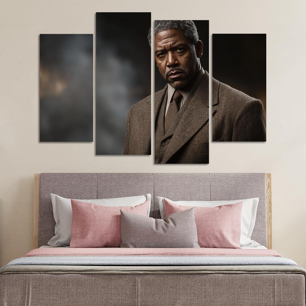 Denzel Washington The Voice Of A Leading Man Framed Paintings