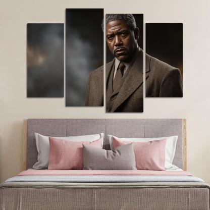 Denzel Washington The Voice Of A Leading Man Framed Paintings