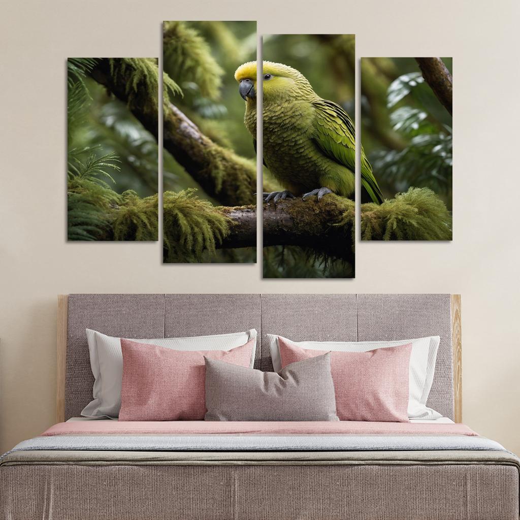 The Unique Kakapo In New Zealand Framed Paintings