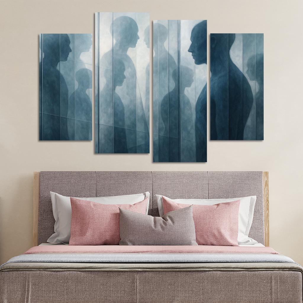 The Infinite Mirror Of Becoming Premium Artwork Frames