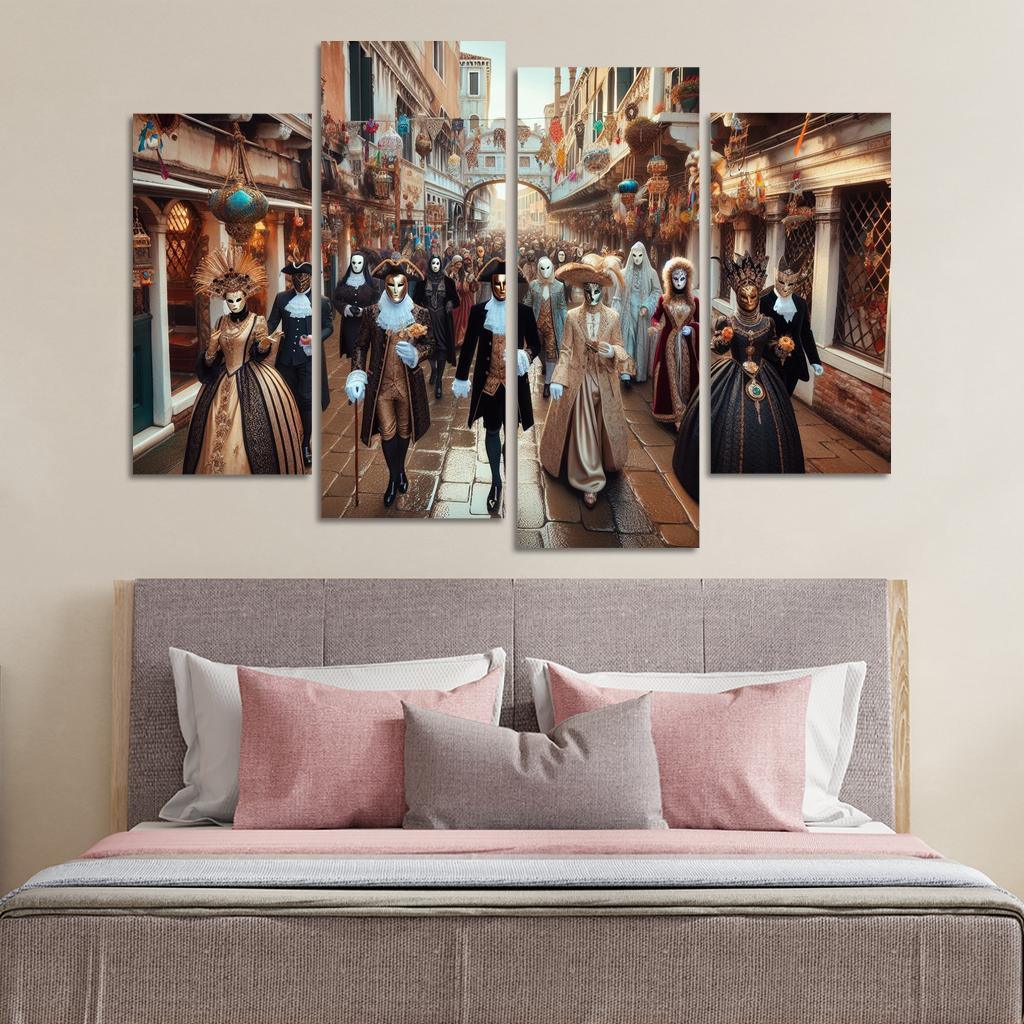 Venice Carnival Canvas Paintings Frame