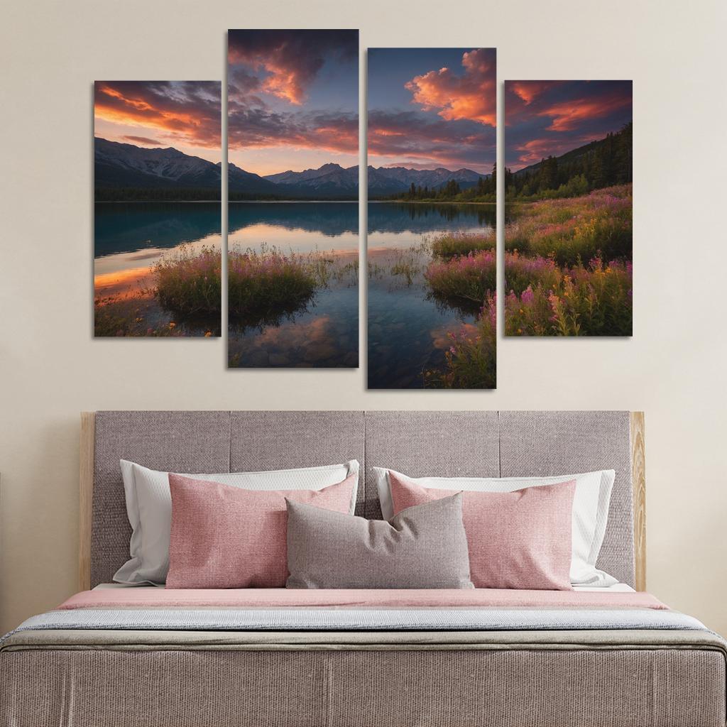 The Ethereal Glow Of Celestial Waters Oil Paintings Frame