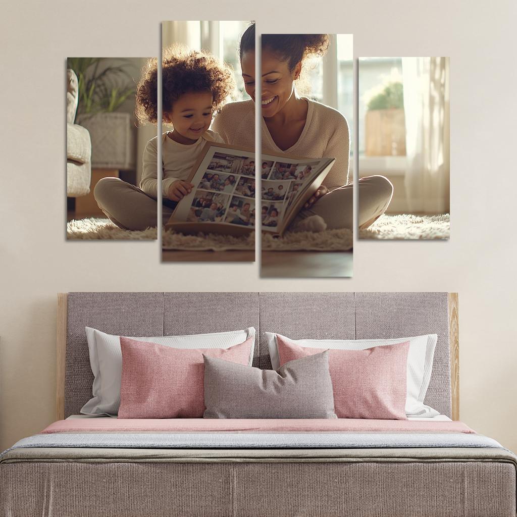 The Embrace Of Memories A Mothers Love Custom Paintings Frame