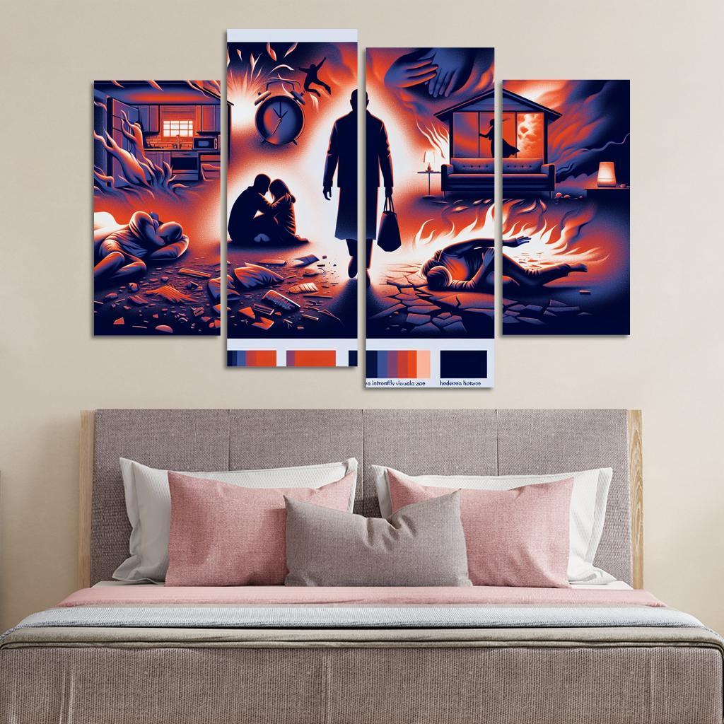 The Sound Of Silence Domestic Abuse Awareness Multi-panel Paintings