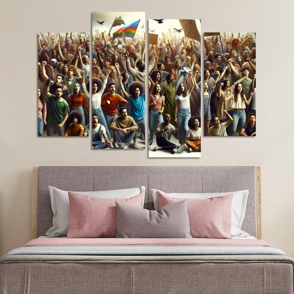 Voices Of The Future Youth Activism And Change Multi-panel Paintings