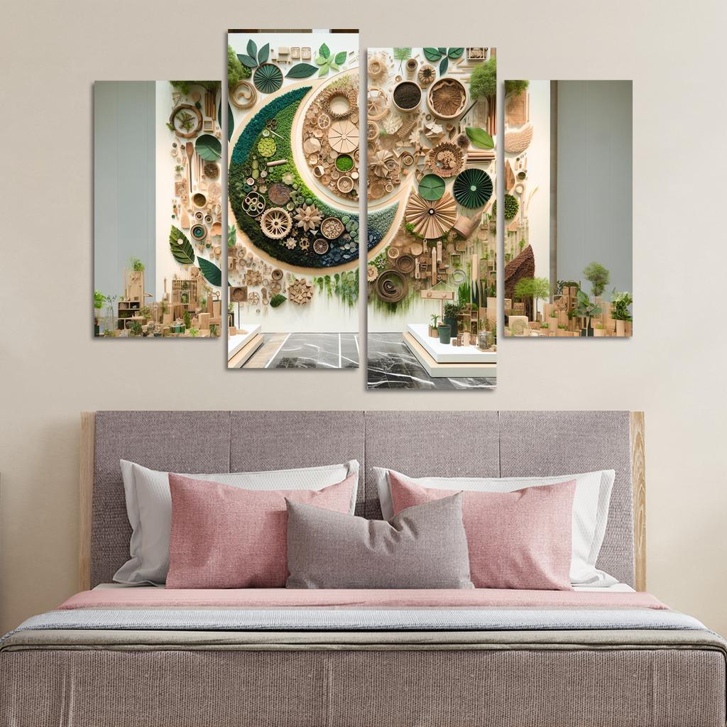 Nature's Art The Beauty Of Sustainable Practices Multi-panel Paintings