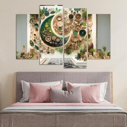 Nature's Art The Beauty Of Sustainable Practices Multi-panel Paintings