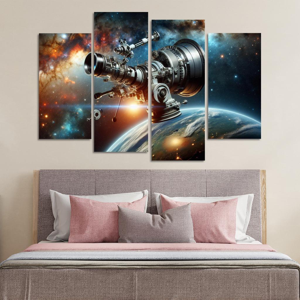 The Wonders Of Space Telescopes Abstract Paintings Frame