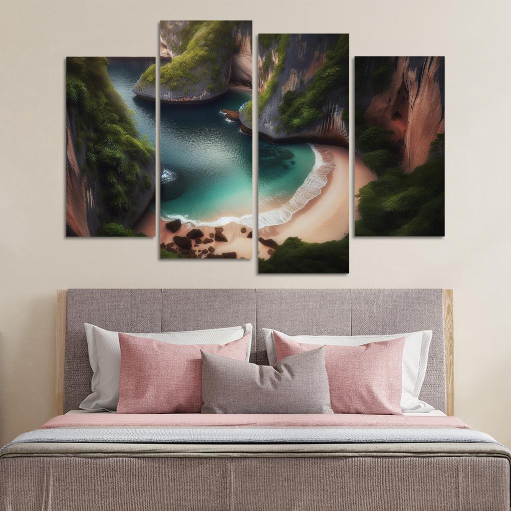 Hidden Cove Beach Premium Artwork Frames