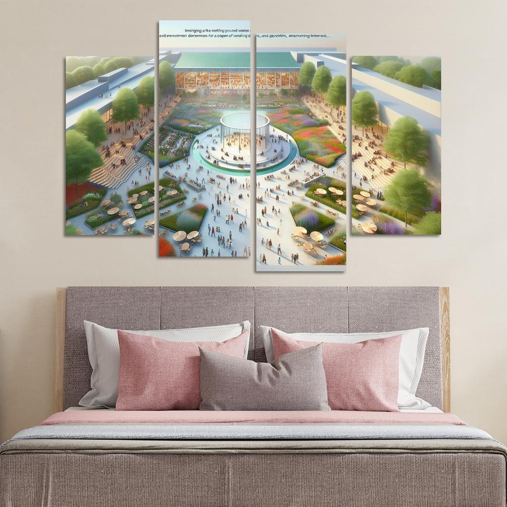 Community Engagement Spaces Custom Paintings Frame